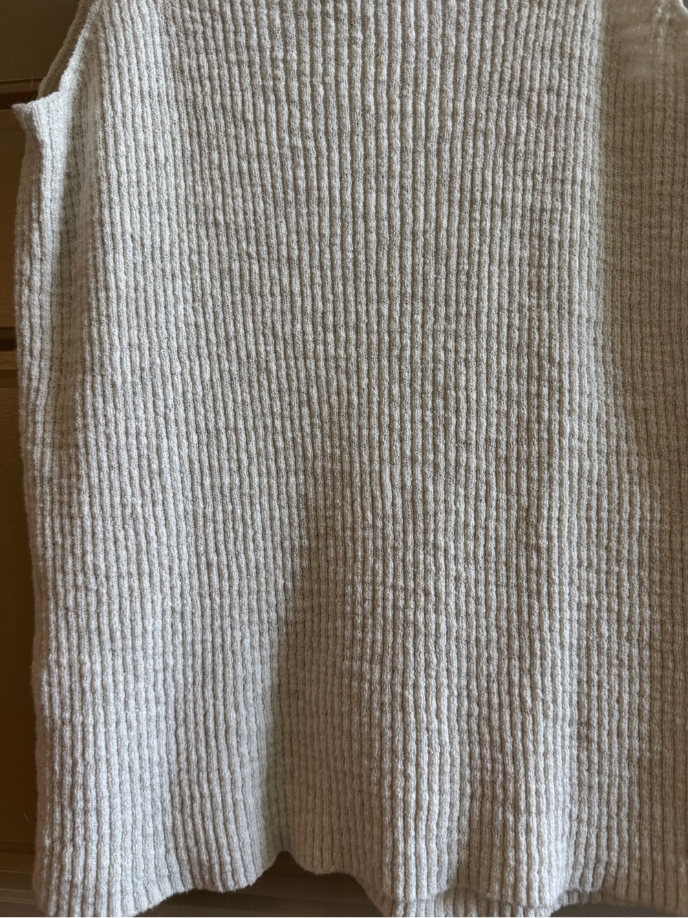 Cream Ribbed Knit top - Picture 2 of 3